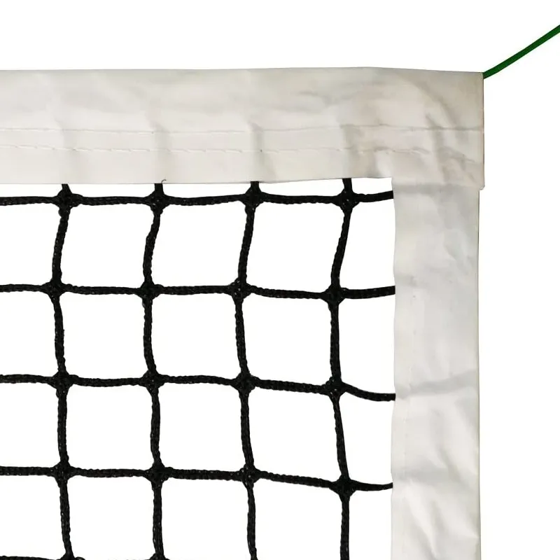 Standard Tennis Net with Winch Cable 42" Plastic Coated & Vinyl Netting